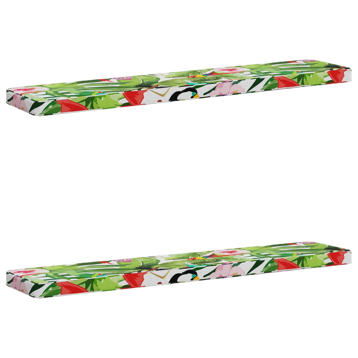 2-Piece Bench Cushions VUGHT 2 pcs 100% Polyester Multicolour