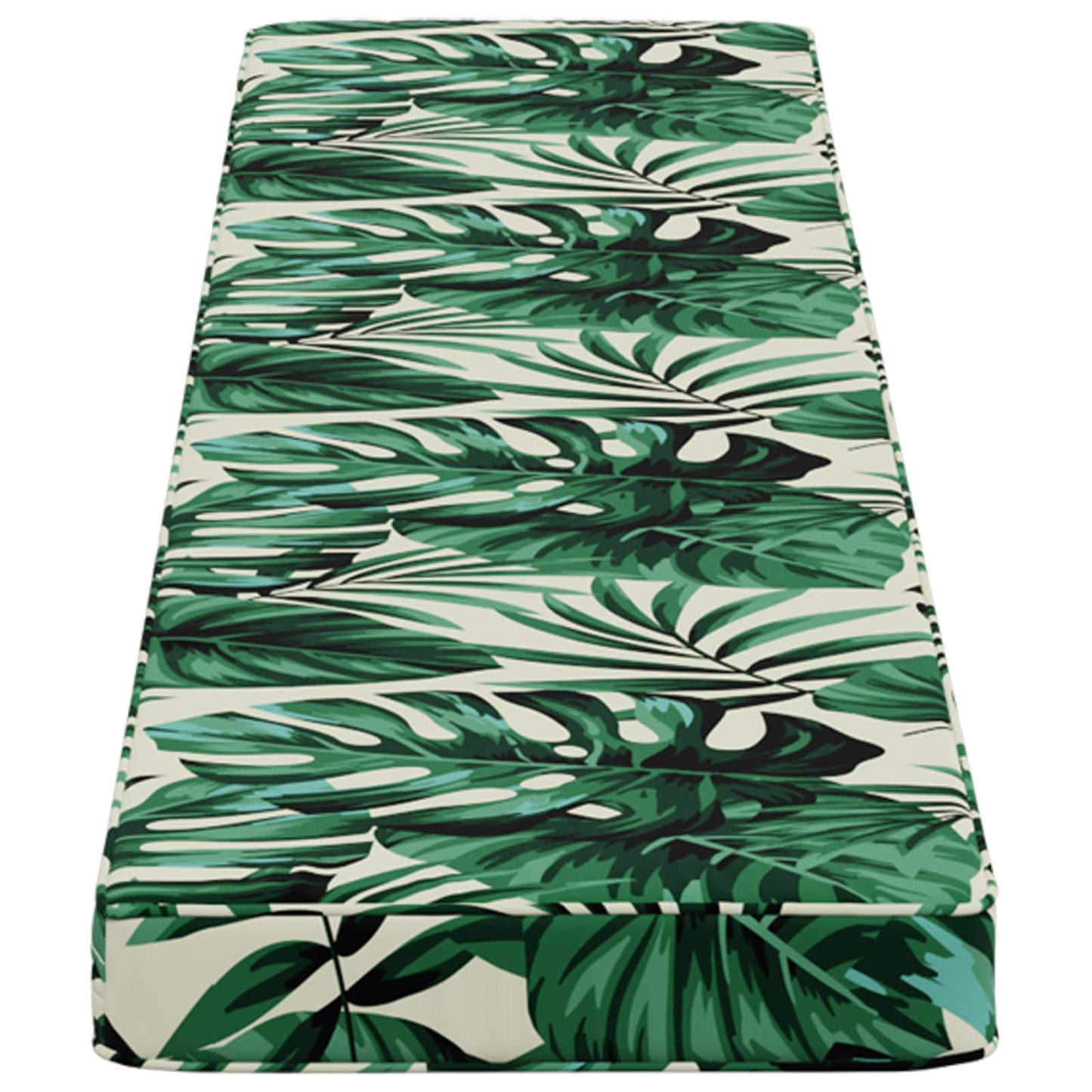 1-Piece Bench Cushion VUGHT 100% Polyester Leaf Pattern