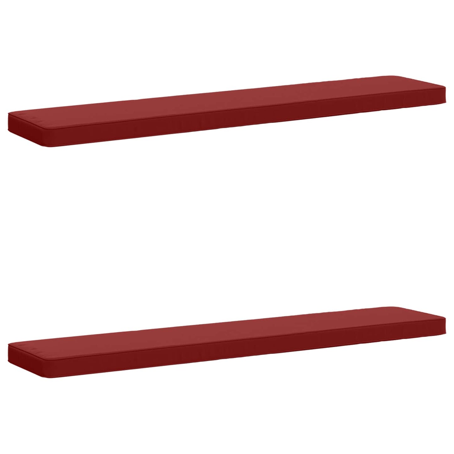 2-Piece Bench Cushions VUGHT 2 pcs 100% Polyester Wine Red