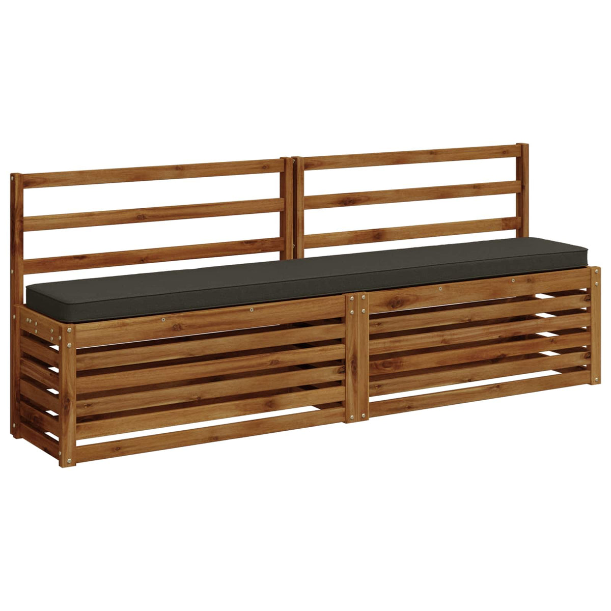 2-Piece Bench Cushions VUGHT 2 pcs 100% Polyester Anthracite