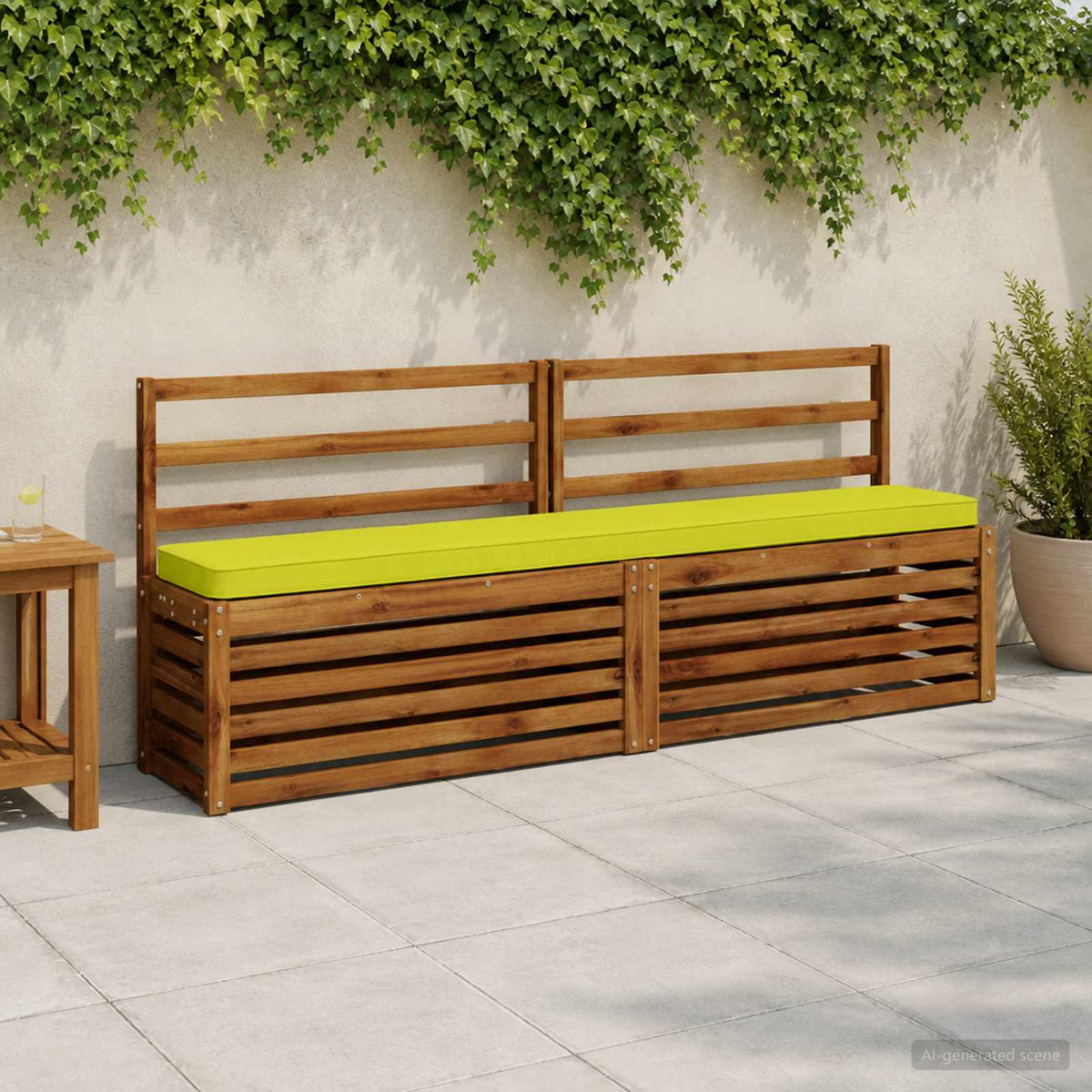 1-Piece Bench Cushion VUGHT 100% Polyester Bright Green