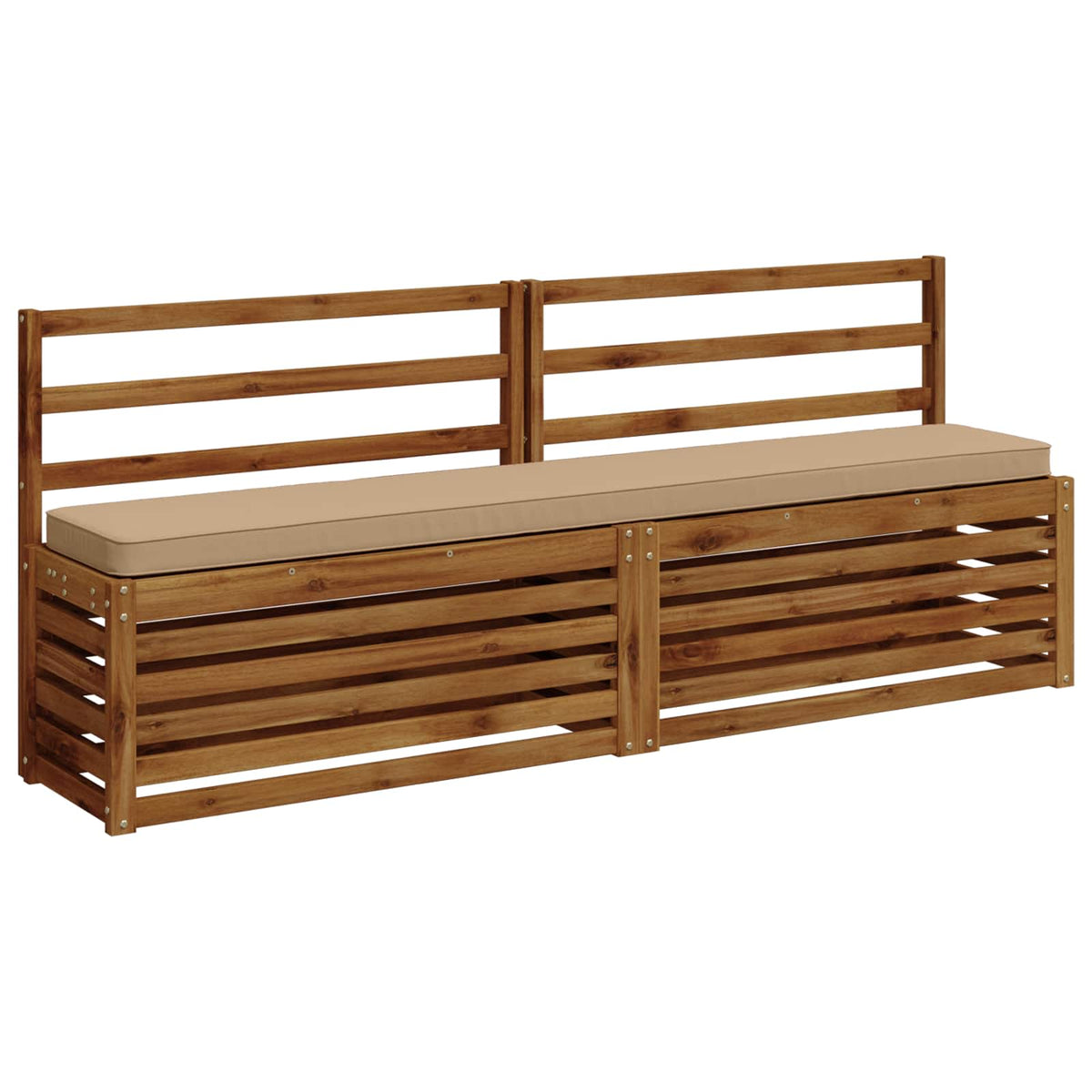 1-Piece Bench Cushion VUGHT 100% Polyester Sand 180 x 30 x 5 cm