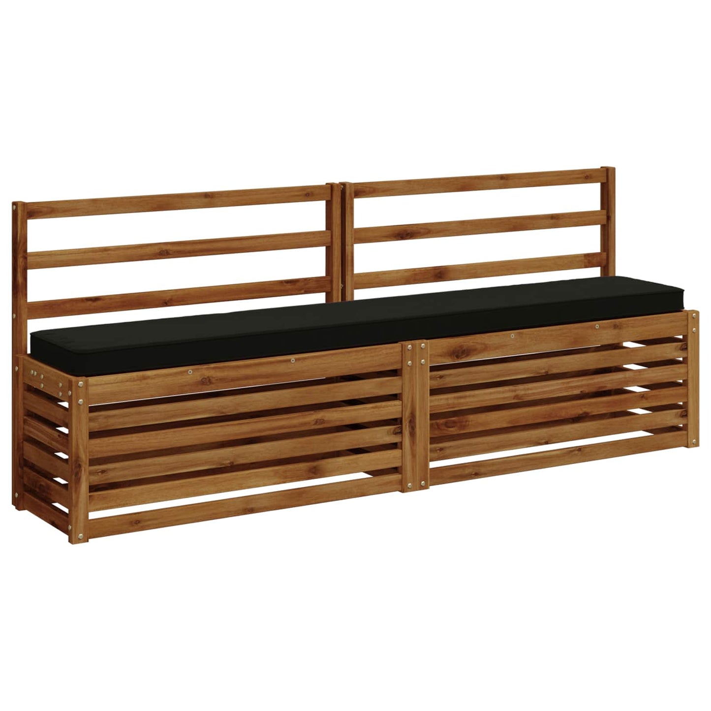 1-Piece Bench Cushion VUGHT 100% Polyester Black