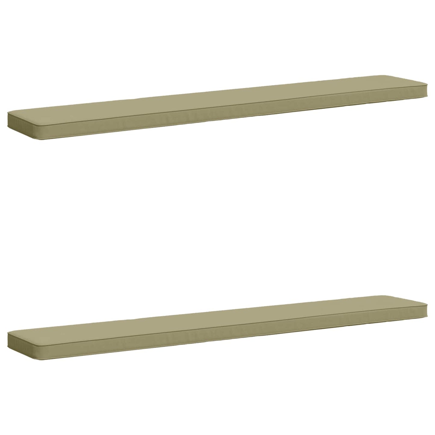 2-Piece Bench Cushions VUGHT 2 pcs 100% Polyester Light Green
