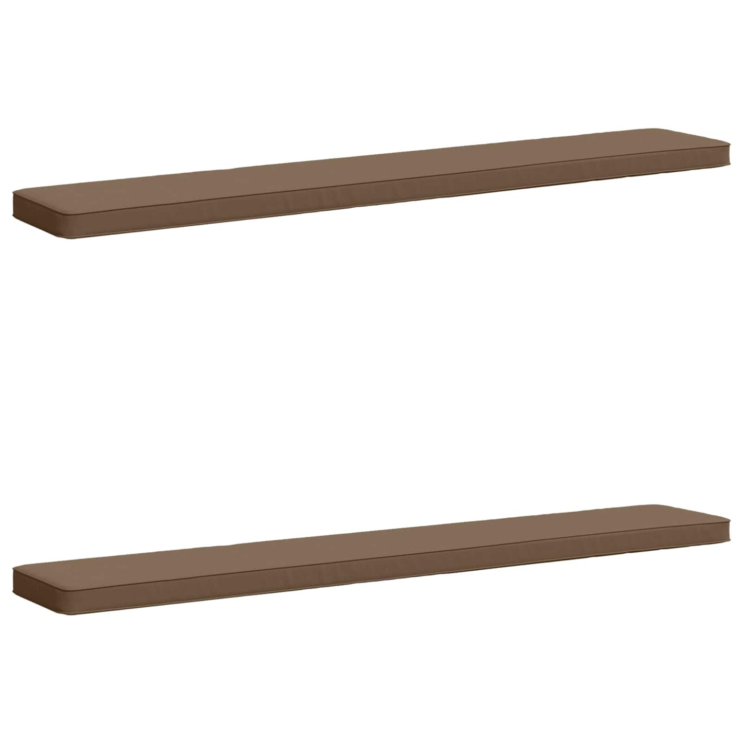 2-Piece Bench Cushions VUGHT 2 pcs 100% Polyester Taupe