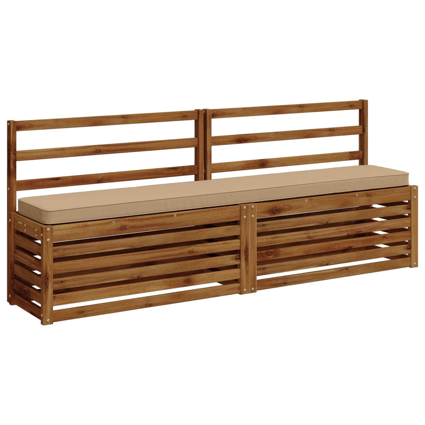 1-Piece Bench Cushion VUGHT 100% Polyester Sand 200 x 30 x 5 cm