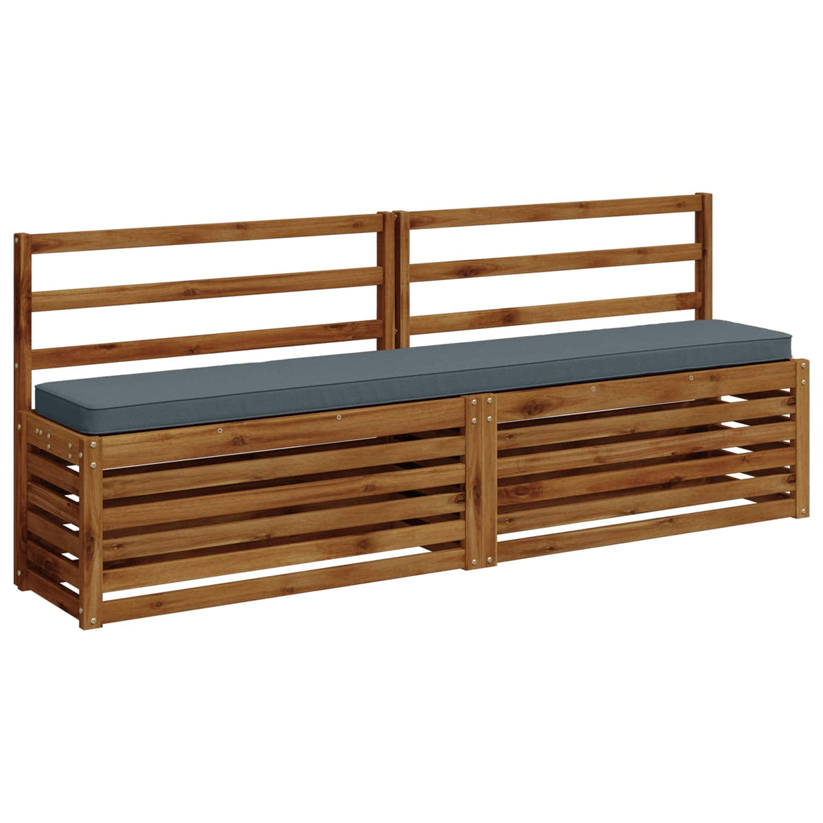 1-Piece Bench Cushion VUGHT 100% Polyester Blue 200 x 30 x 5 cm