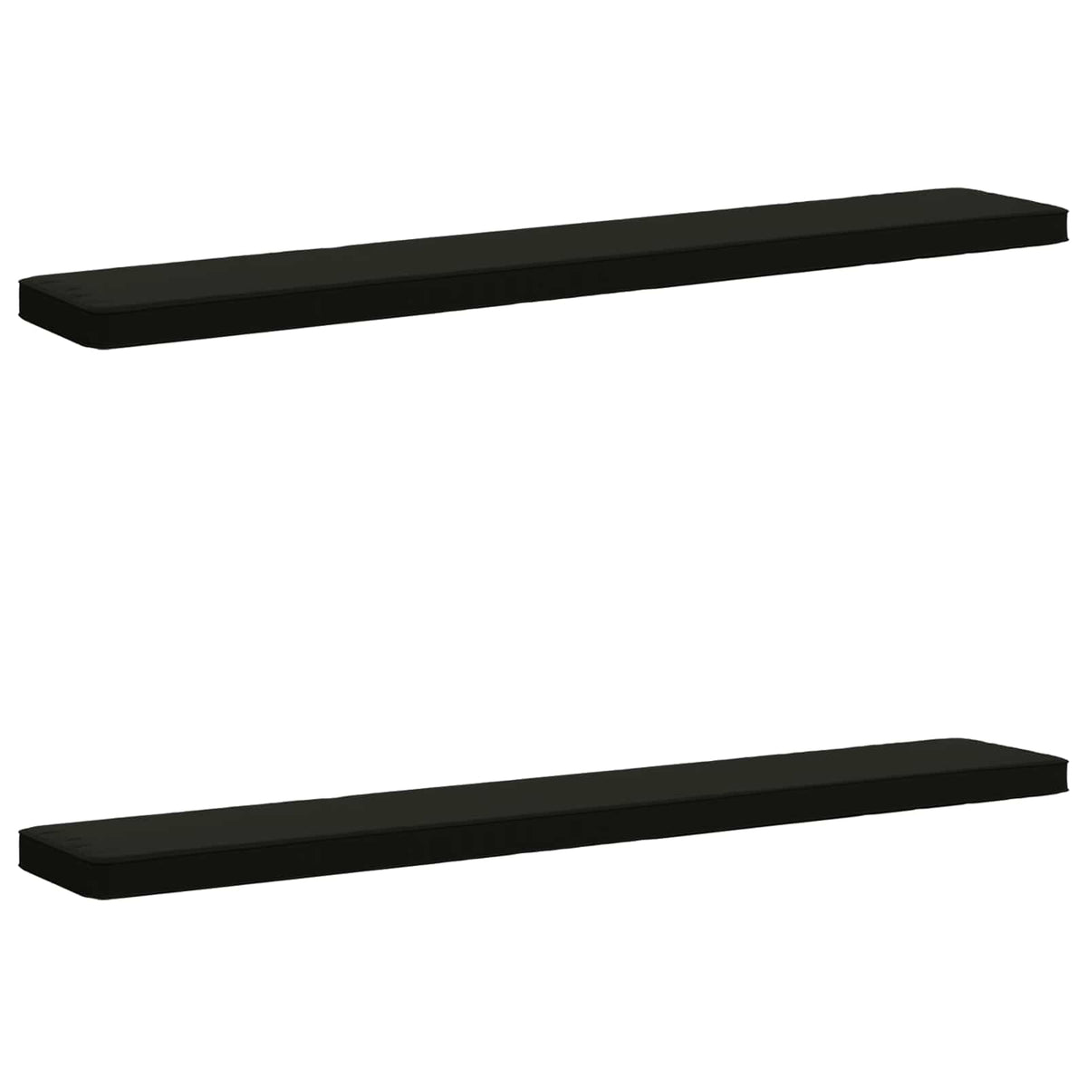 2-Piece Bench Cushions VUGHT 2 pcs 100% Polyester Black