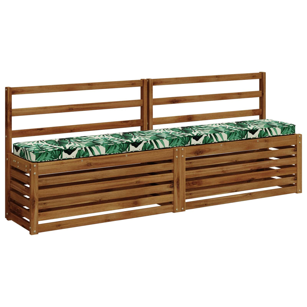 1-Piece Bench Cushion VUGHT 100% Polyester Leaf Pattern