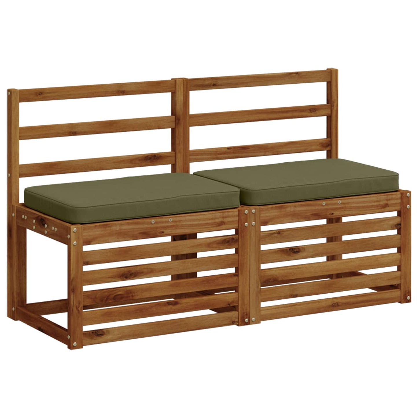 1-Piece Bench Cushion VUGHT 100% Polyester Olive Green