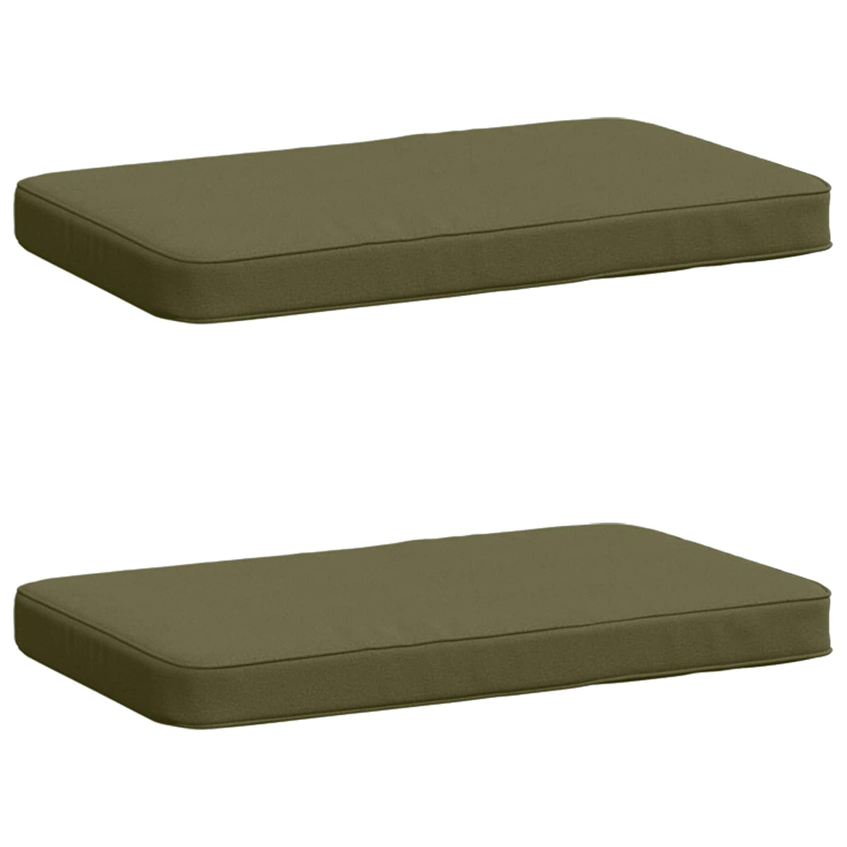 2-Piece Bench Cushions VUGHT 2 pcs 100% Polyester Olive Green