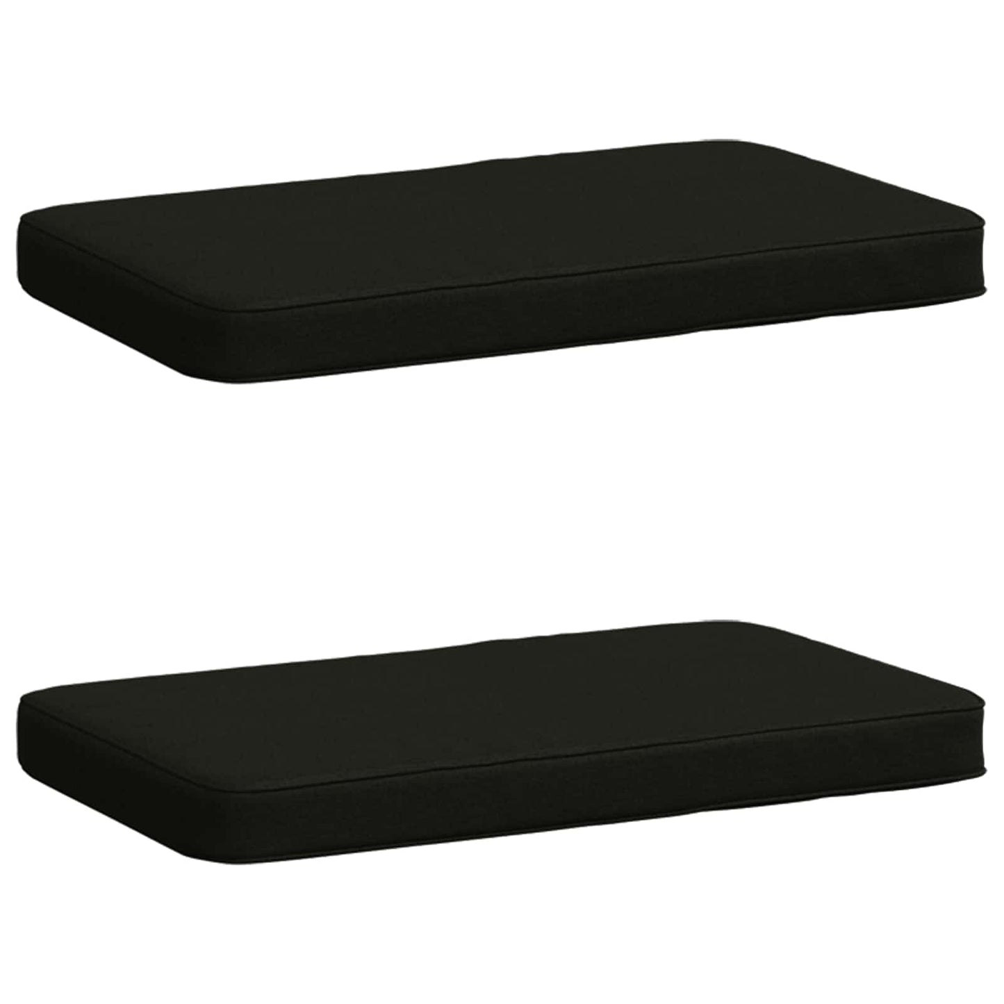 2-Piece Bench Cushions VUGHT 2 pcs 100% Polyester Black