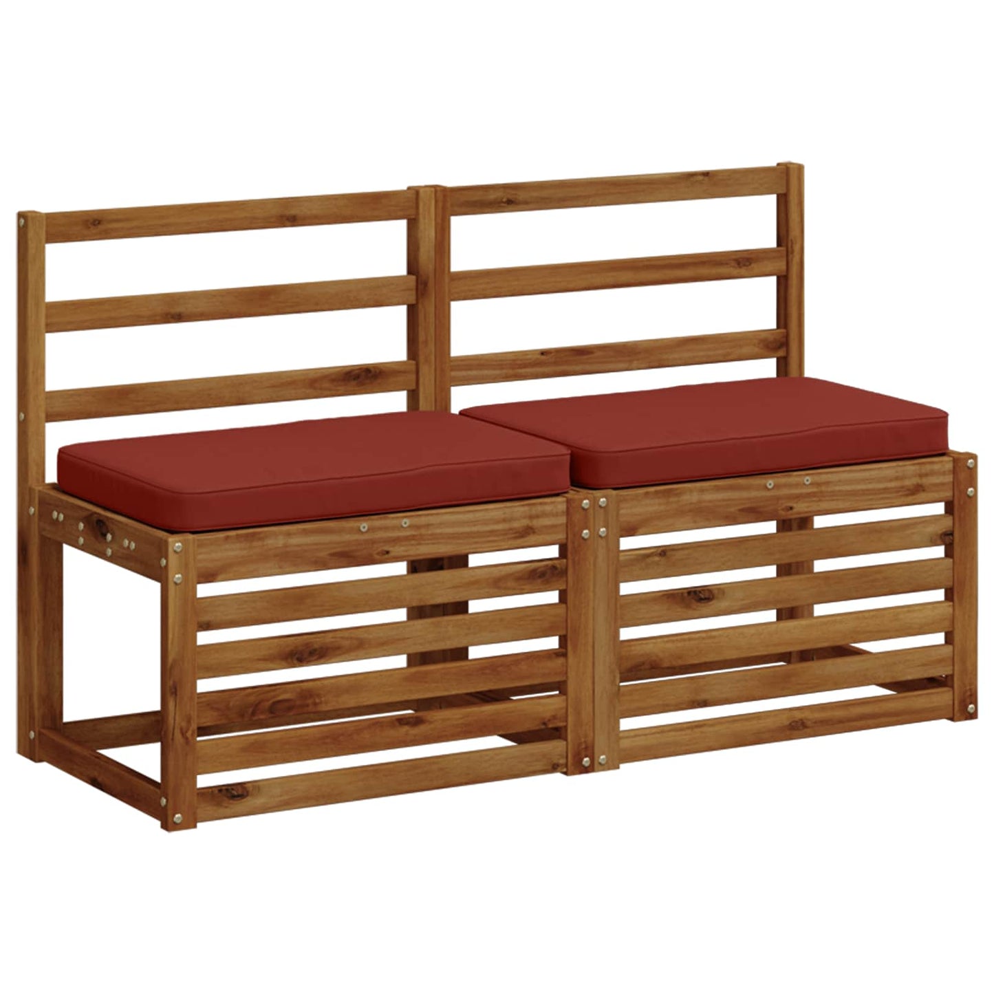 1-Piece Bench Cushion VUGHT 100% Polyester Red 60 x 40 x 5 cm