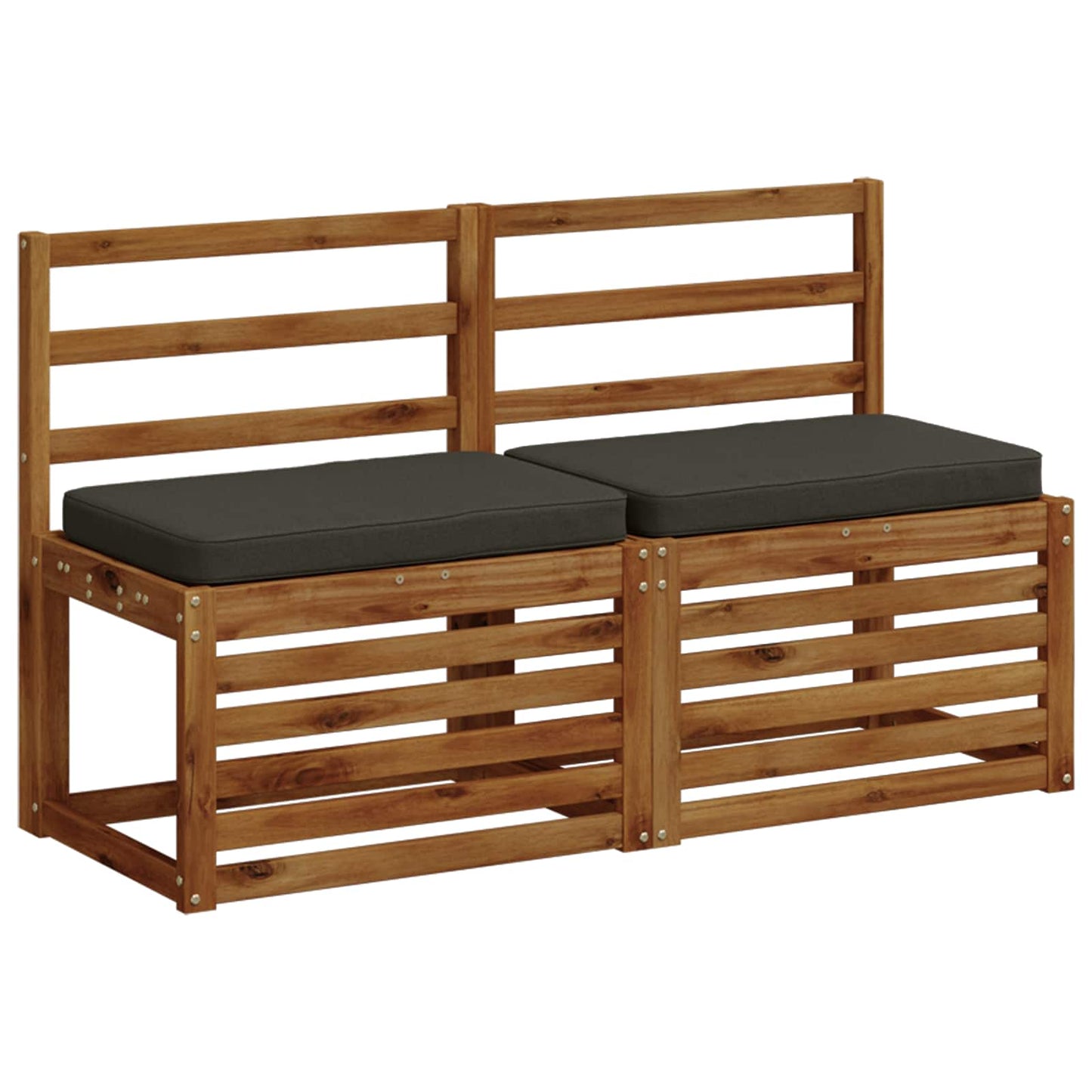 1-Piece Bench Cushion VUGHT 100% Polyester Anthracite