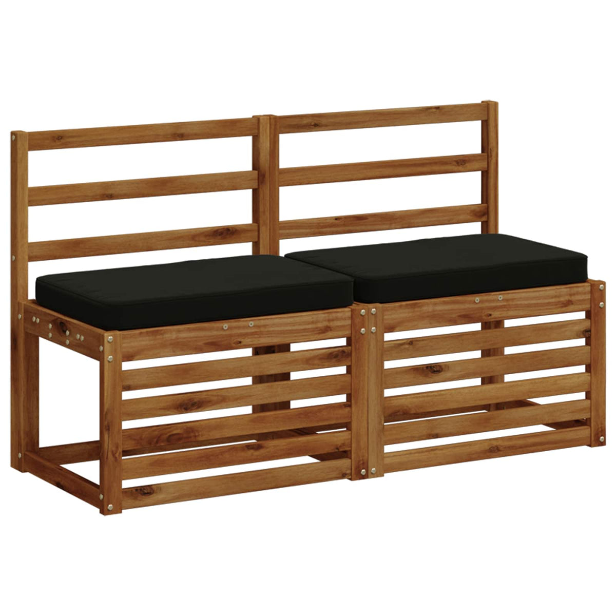 1-Piece Bench Cushion VUGHT 100% Polyester Black 60 x 40 x 5 cm