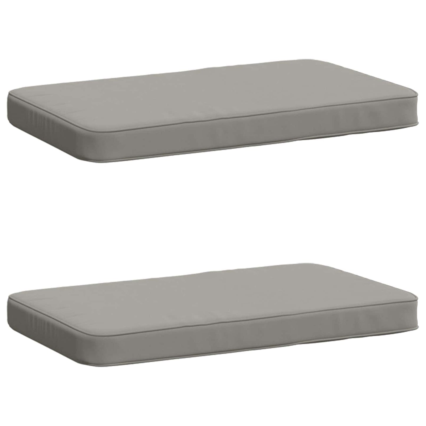 2-Piece Bench Cushions VUGHT 2 pcs 100% Polyester Grey