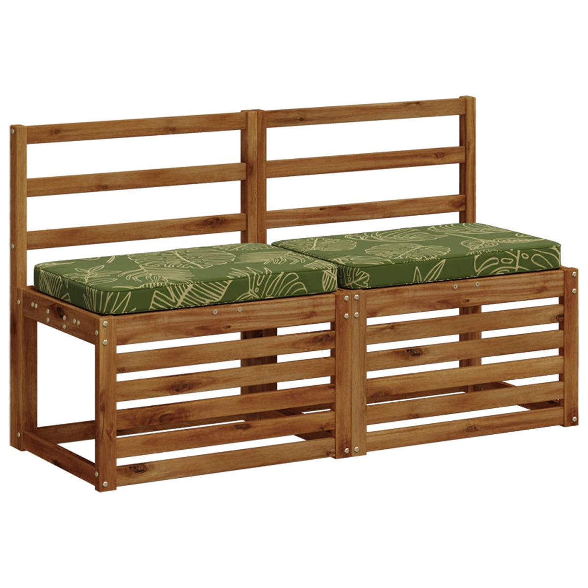 2-Piece Bench Cushions VUGHT 2 pcs 100% Polyester Leaf Design