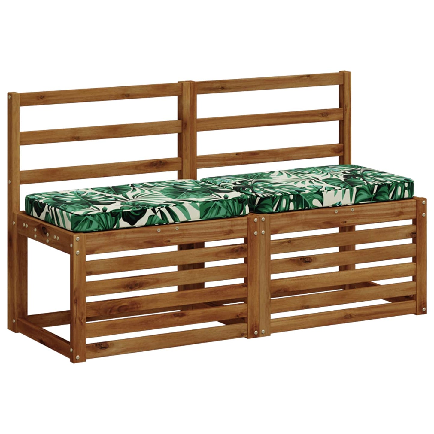 2-Piece Bench Cushions VUGHT 2 pcs 100% Polyester Leaf Pattern