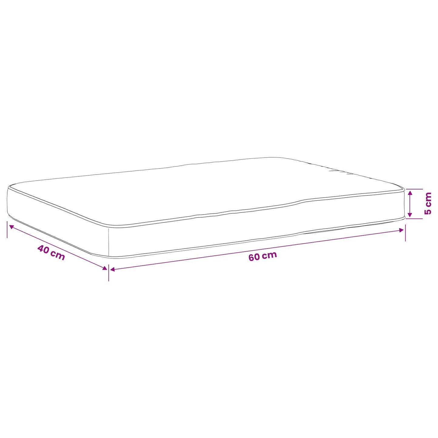 2-Piece Bench Cushions VUGHT 2 pcs 100% Polyester Leaf Pattern