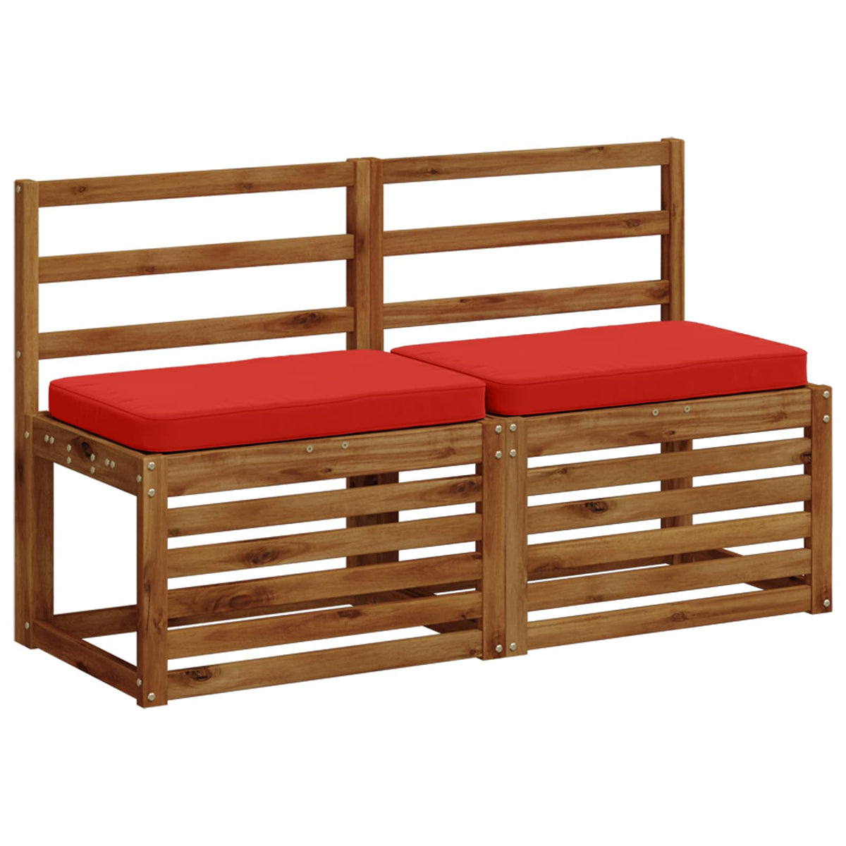 2-Piece Bench Cushions VUGHT 2 pcs 100% Polyester Red