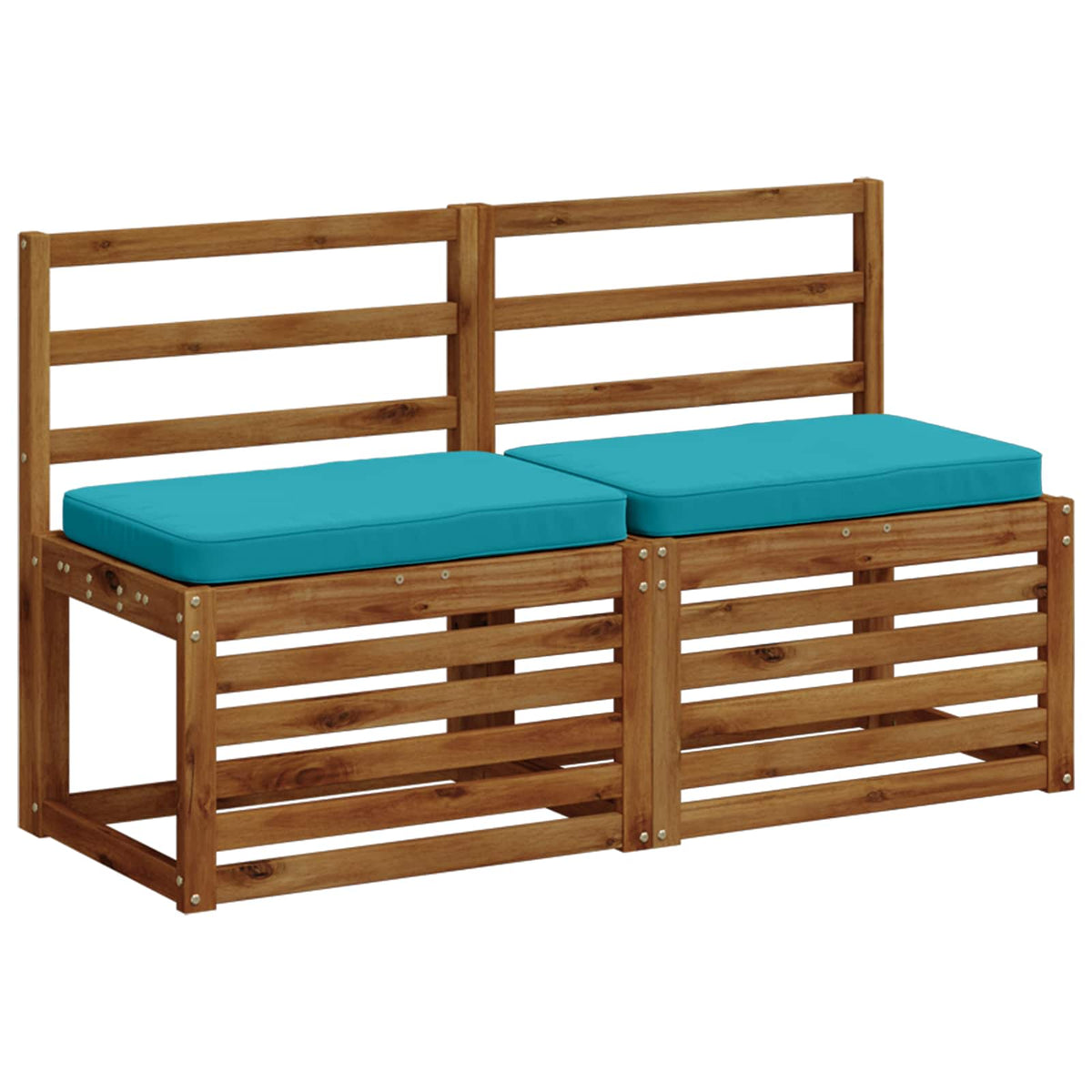 2-Piece Bench Cushions VUGHT 2 pcs 100% Polyester Turquoise