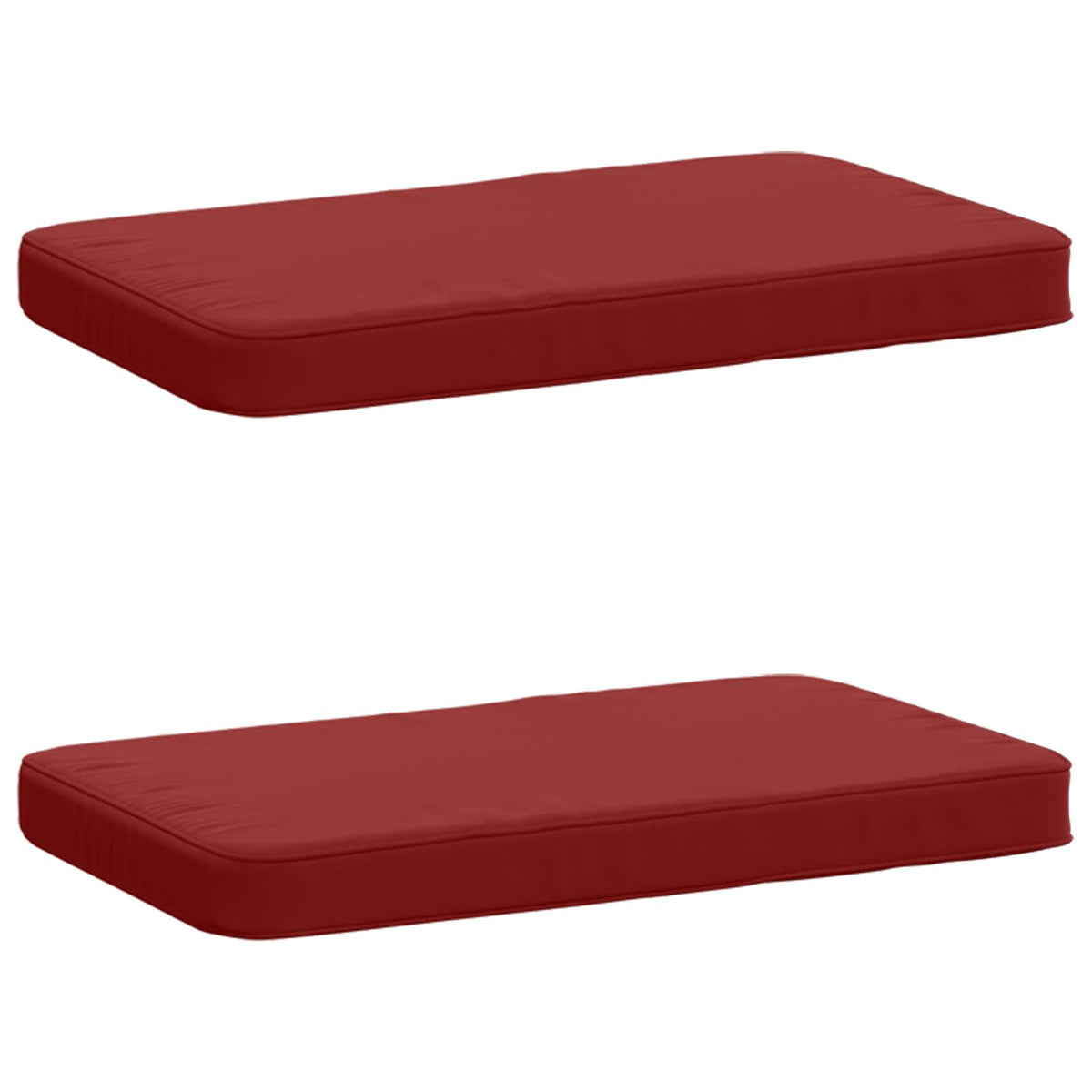 2-Piece Bench Cushions VUGHT 2 pcs 100% Polyester Wine Red