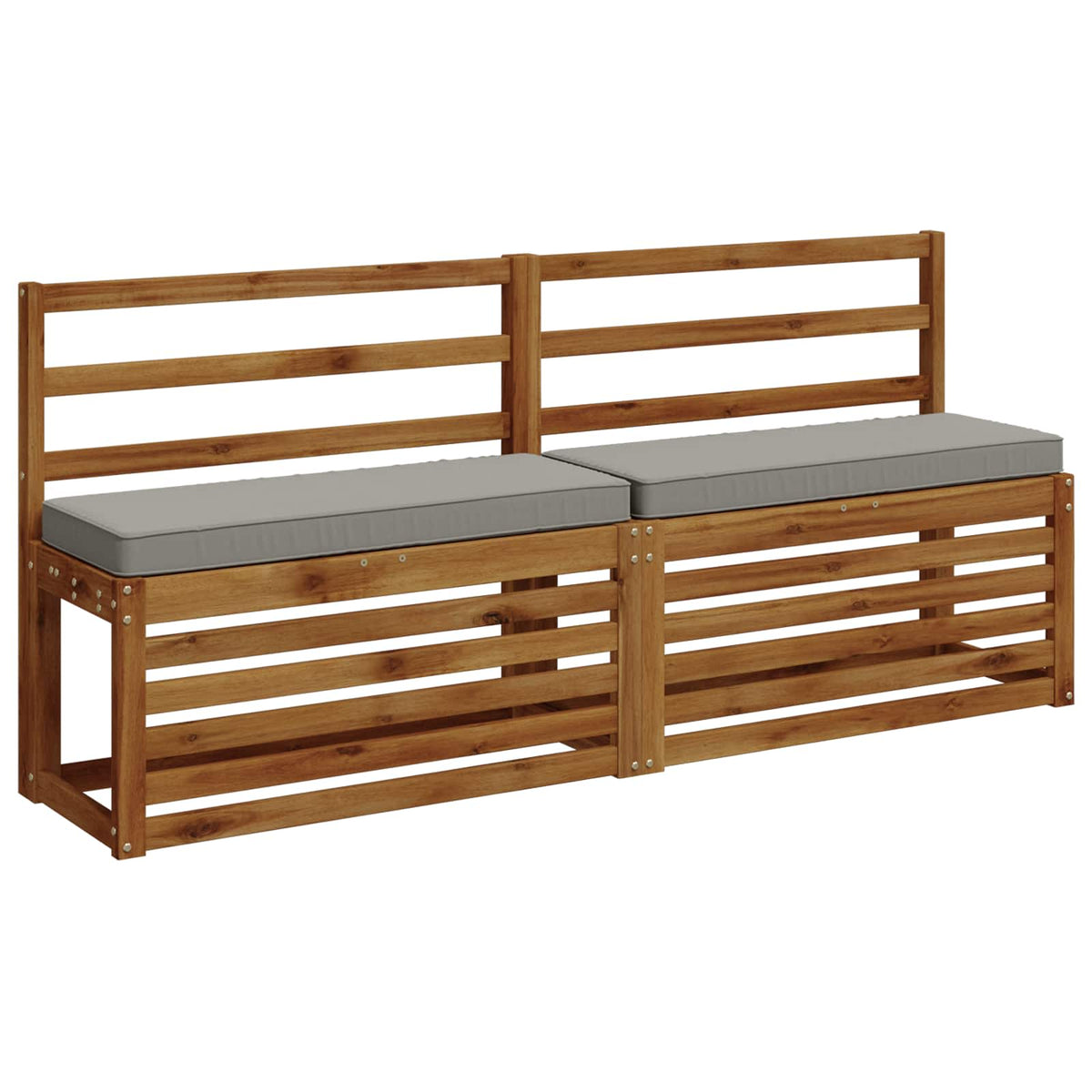 1-Piece Bench Cushion VUGHT 100% Polyester Grey 80 x 40 x 5 cm