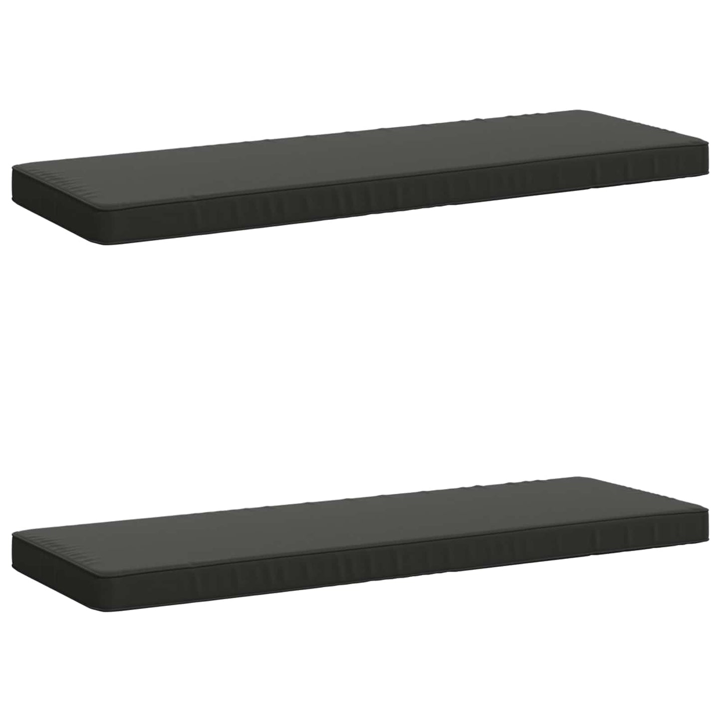 2-Piece Bench Cushions VUGHT 2 pcs 100% Polyester Anthracite