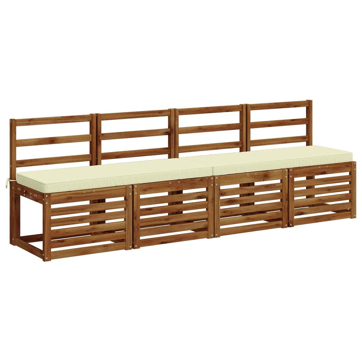 1-Piece Bench Cushion VUGHT 100% Polyester Cream