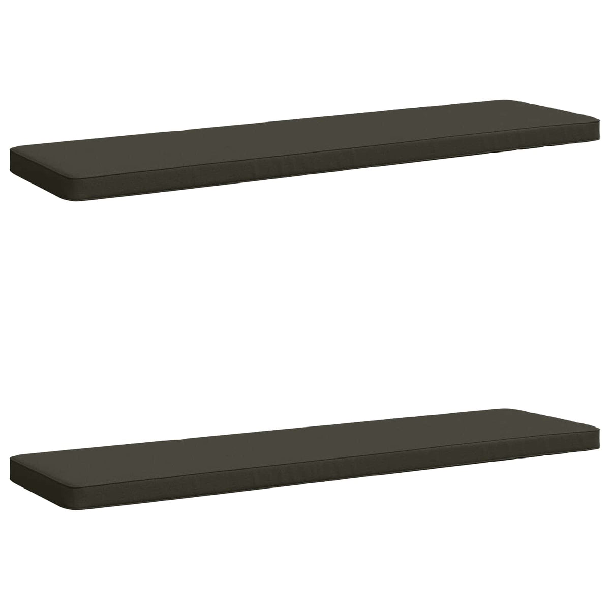 2-Piece Bench Cushions VUGHT 2 pcs 100% Polyester Anthracite