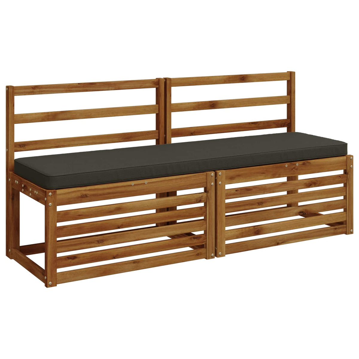 2-Piece Bench Cushions VUGHT 2 pcs 100% Polyester Anthracite