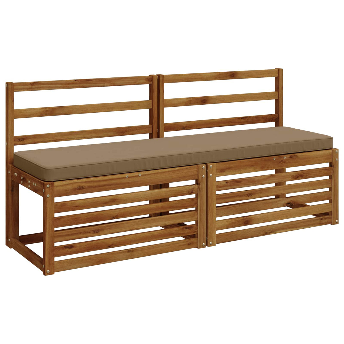 1-Piece Bench Cushion VUGHT 100% Polyester Taupe