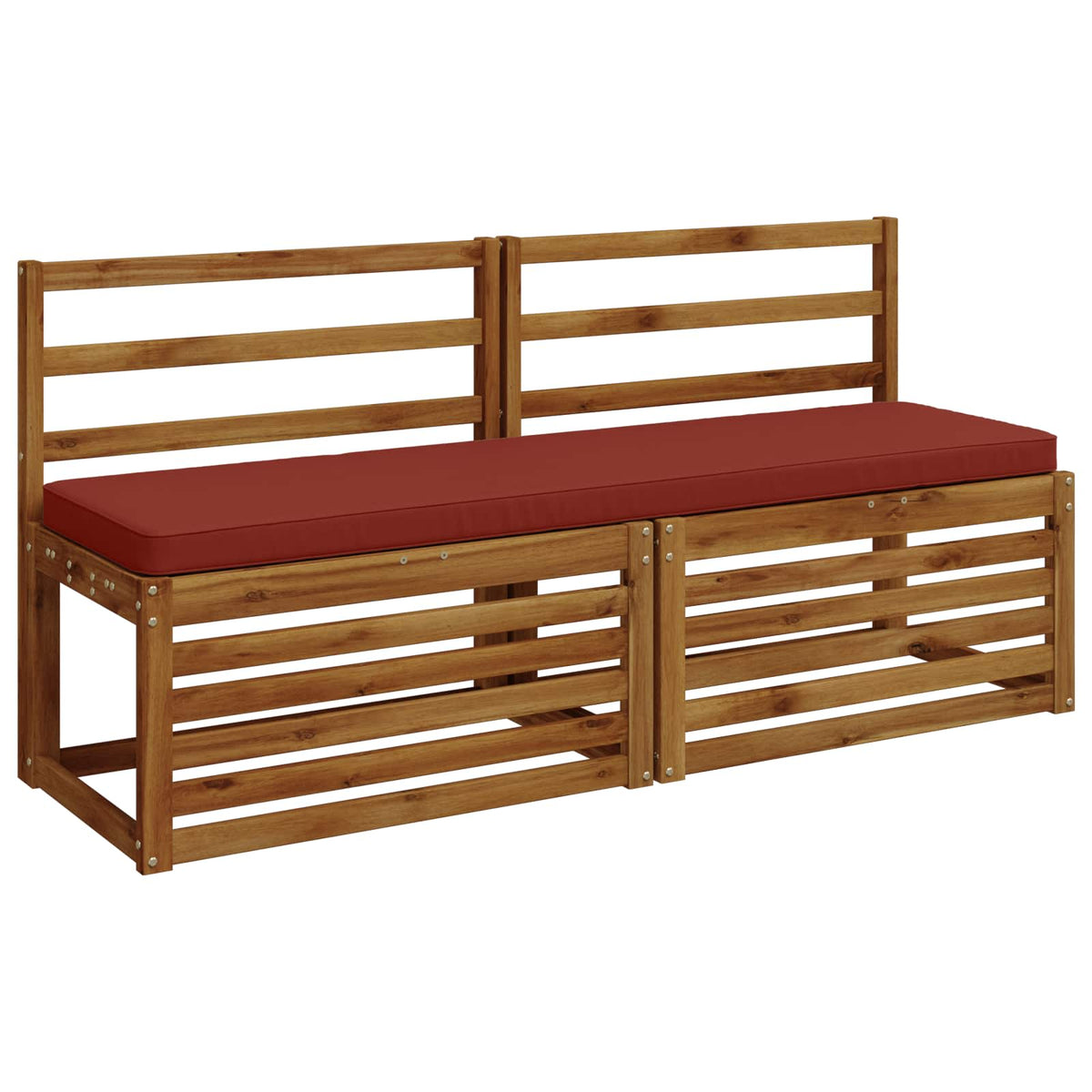 1-Piece Bench Cushion VUGHT 100% Polyester Red 150 x 40 x 5 cm