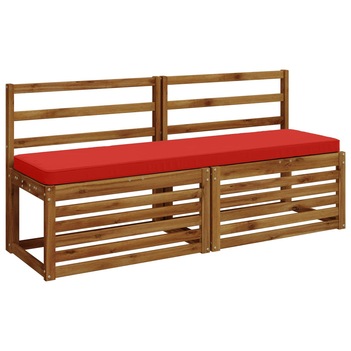 1-Piece Bench Cushion VUGHT 100% Polyester Red 150 x 40 x 5 cm