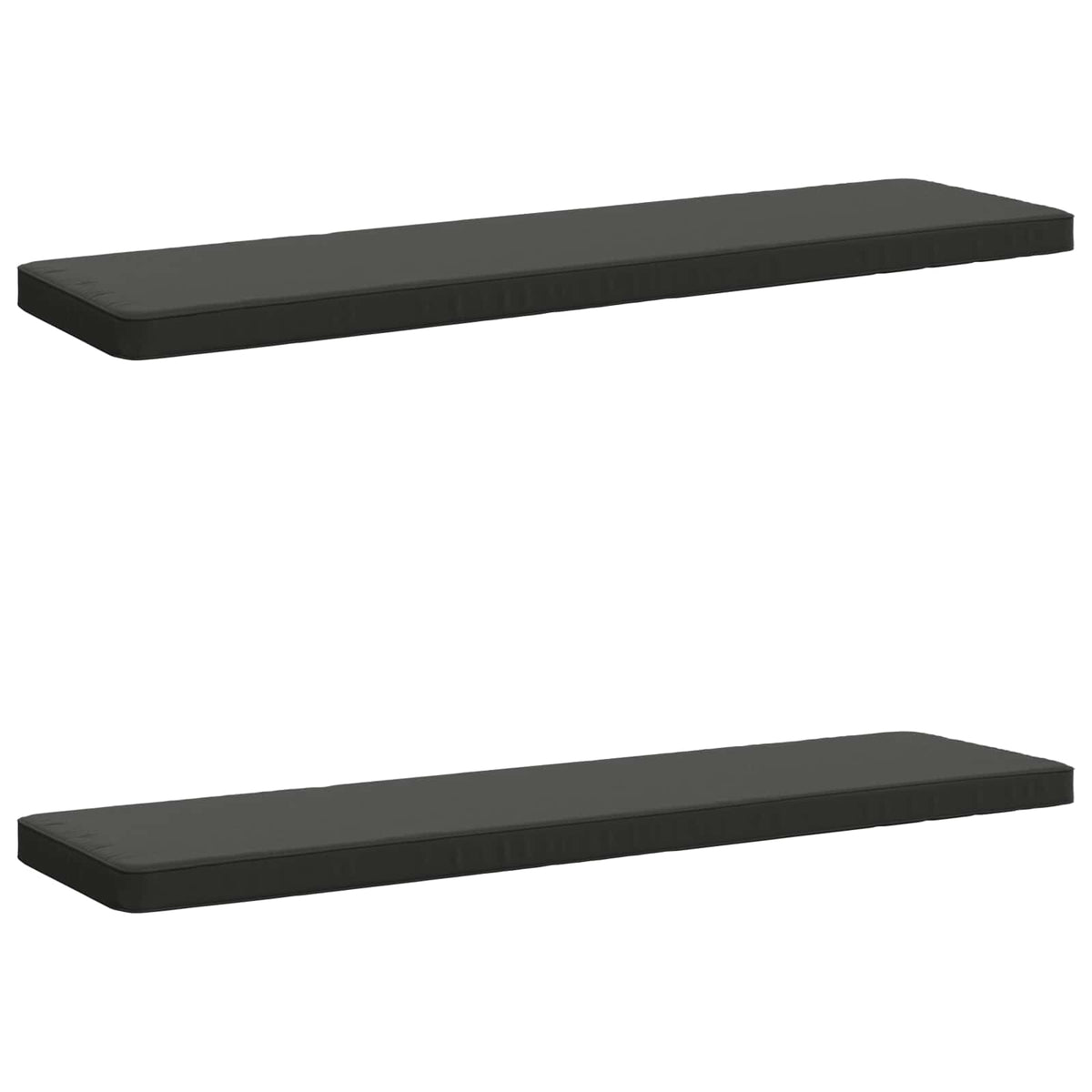 2-Piece Bench Cushions VUGHT 2 pcs 100% Polyester Anthracite