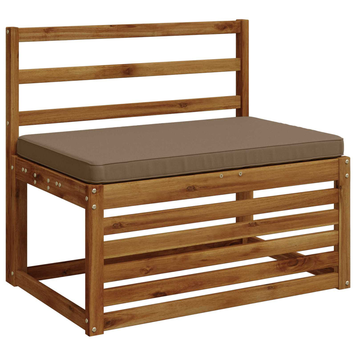 1-Piece Bench Cushion VUGHT 100% Polyester Taupe 60 x 50 x 5 cm