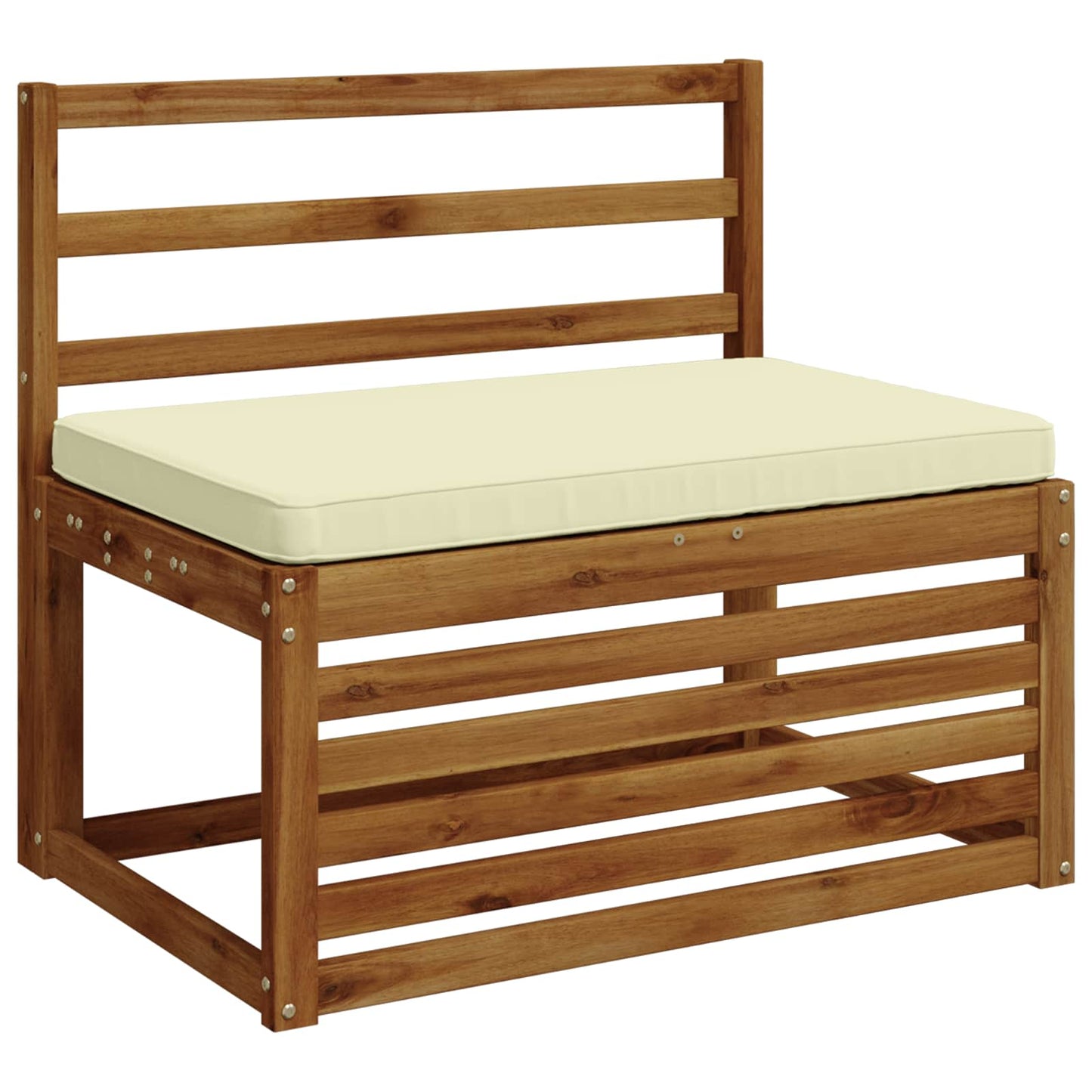 1-Piece Bench Cushion VUGHT 100% Polyester Cream 60 x 50 x 5 cm