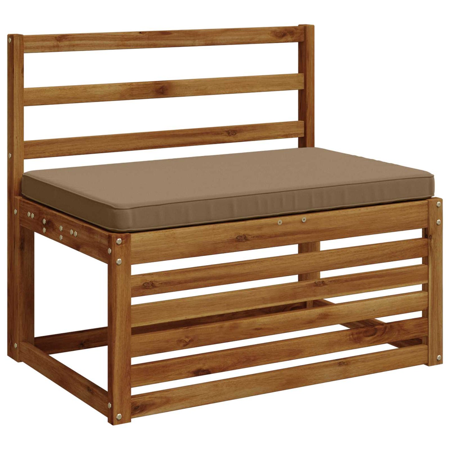 1-Piece Bench Cushion VUGHT 100% Polyester Taupe 60 x 50 x 5 cm