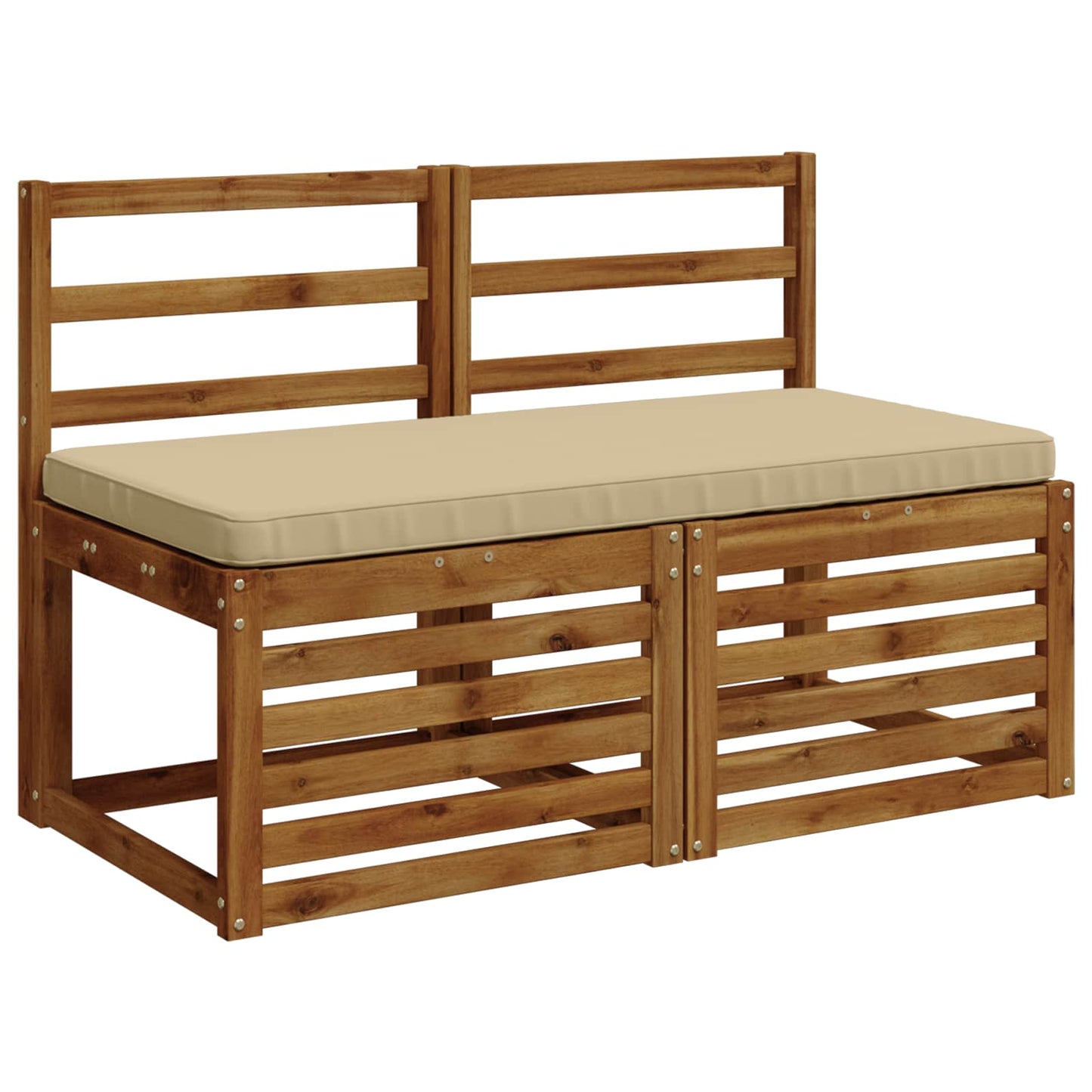 1-Piece Bench Cushion VUGHT 100% Polyester Beige