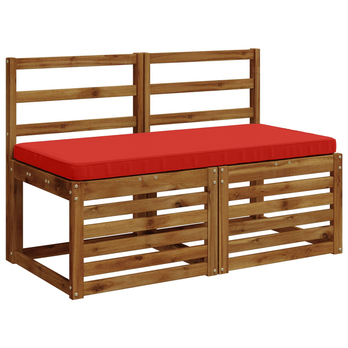 1-Piece Bench Cushion VUGHT 100% Polyester Red 100 x 50 x 5 cm