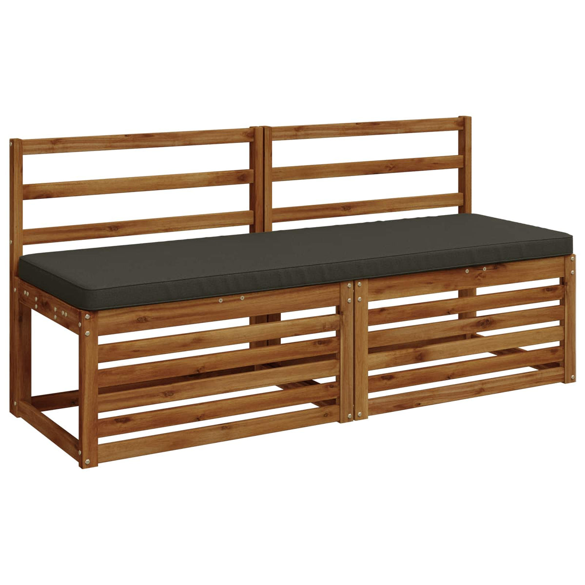1-Piece Bench Cushion VUGHT 100% Polyester Anthracite
