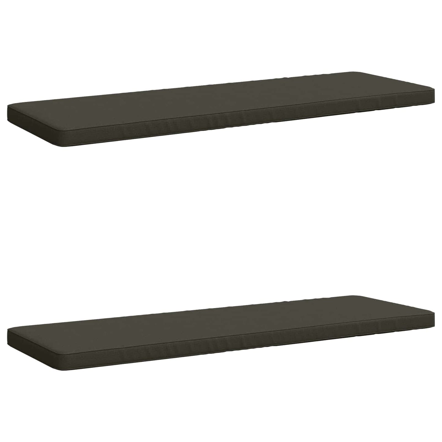 2-Piece Bench Cushions VUGHT 2 pcs 100% Polyester Anthracite