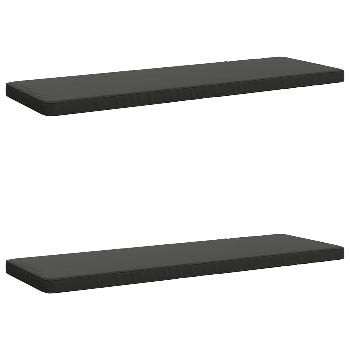 2-Piece Bench Cushions VUGHT 2 pcs 100% Polyester Anthracite