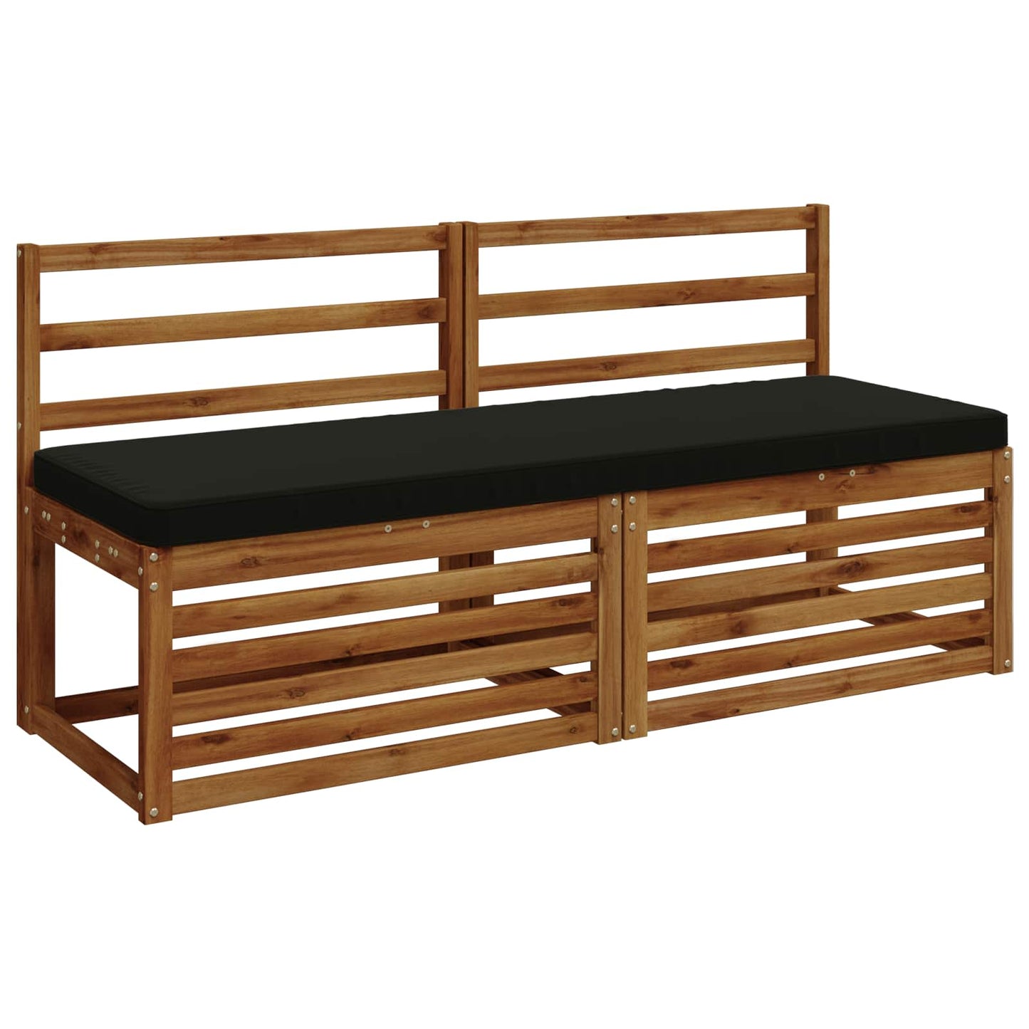 1-Piece Bench Cushion VUGHT 100% Polyester Black