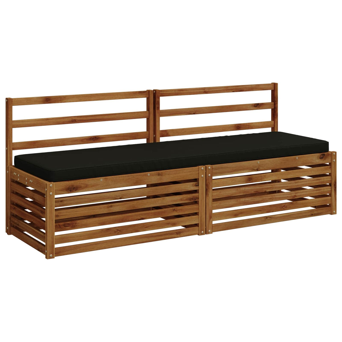 1-Piece Bench Cushion VUGHT 100% Polyester Black