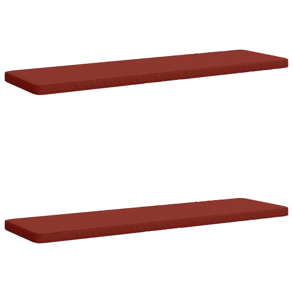 2-Piece Bench Cushions VUGHT 2 pcs 100% Polyester Red