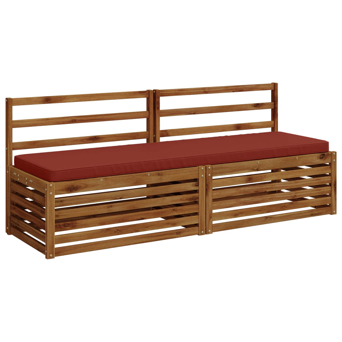 2-Piece Bench Cushions VUGHT 2 pcs 100% Polyester Red