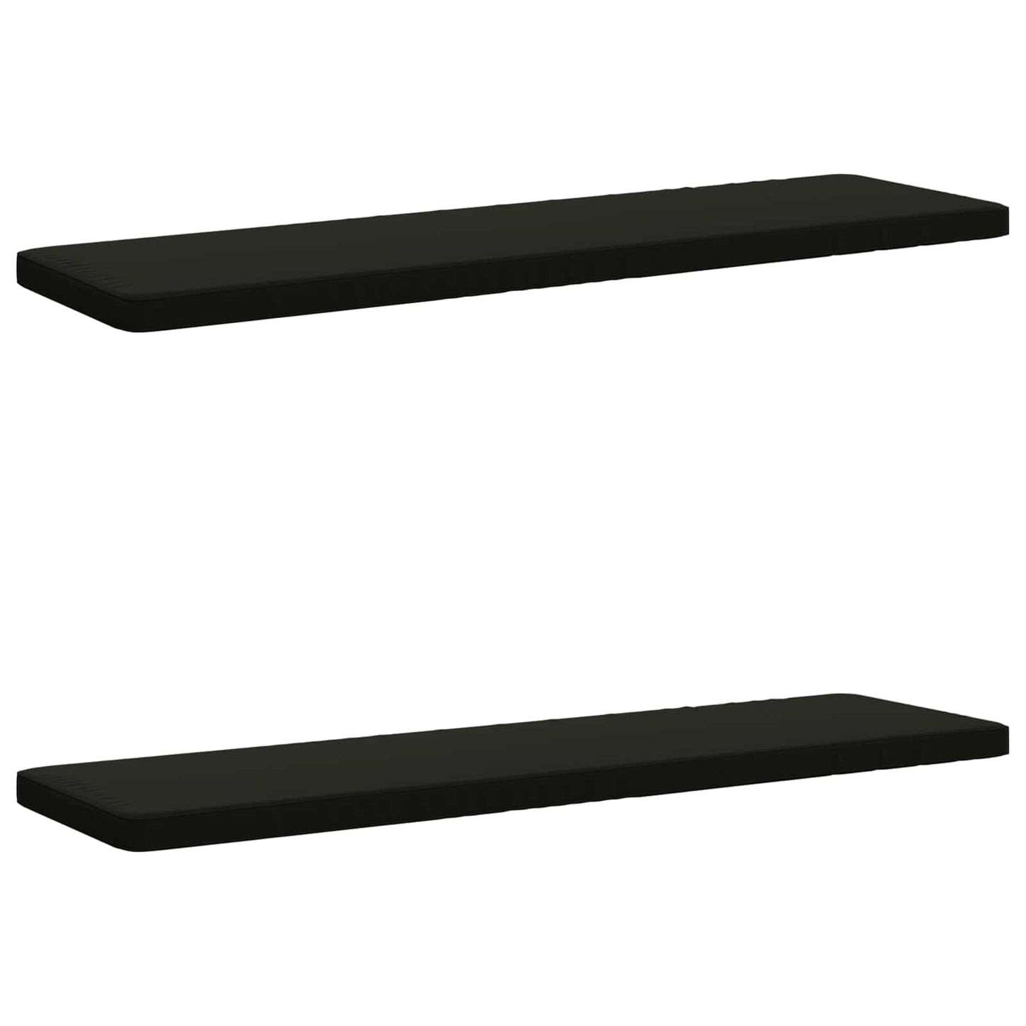 2-Piece Bench Cushions VUGHT 2 pcs 100% Polyester Black