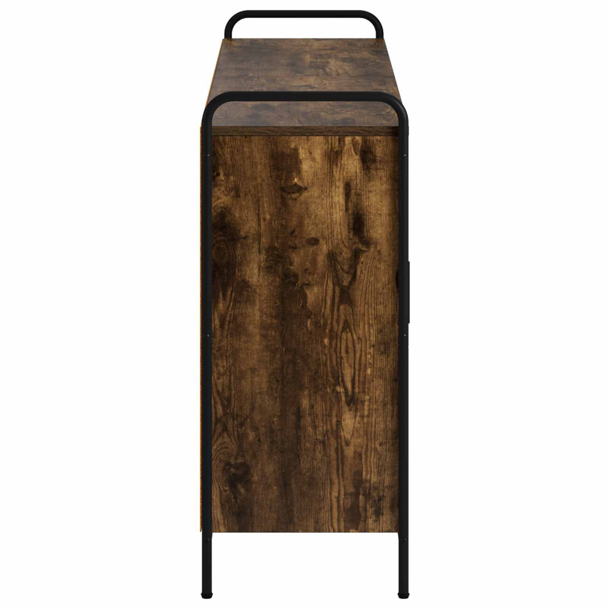 Sideboard Smoked Oak 135 x 33 x 81 cm Engineered Wood