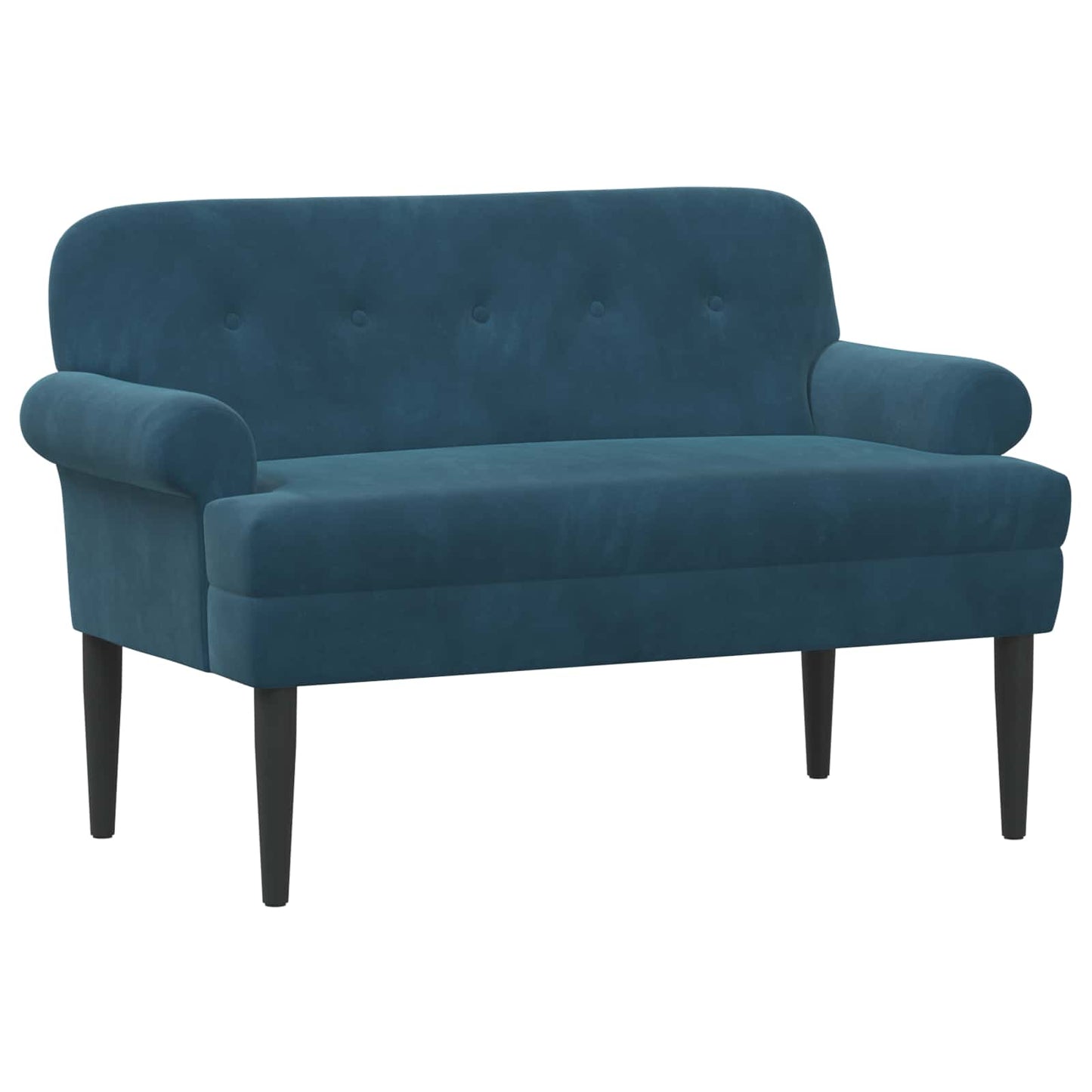 Loveseat with Button Tufted Blue 120 x 66 x 78 cm Velvet